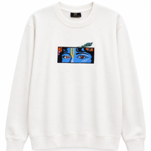 Krishna's divine eyes embroidery - Sweatshirt